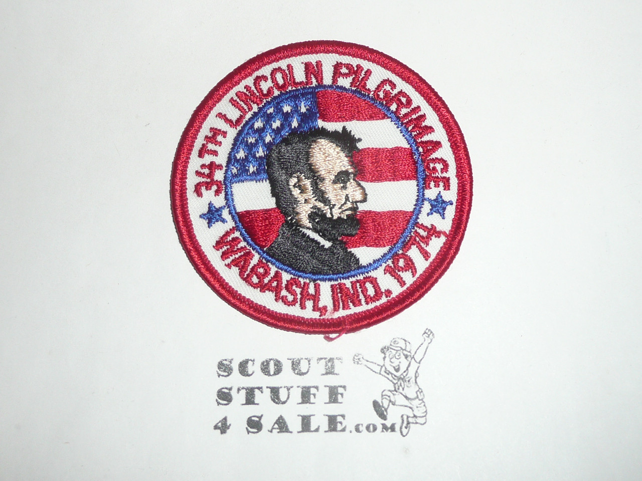 1974 Lincoln Pilgrimage Patch - Boy Scout