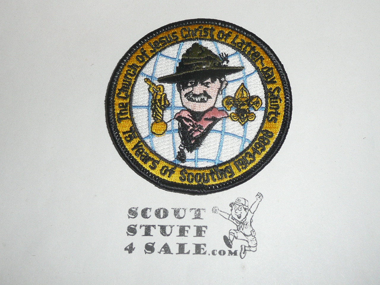 The Church of Jesus Christ of Latter Day Saints 75th Anniversary of Scouting in the LDS Church Patch, 1988
