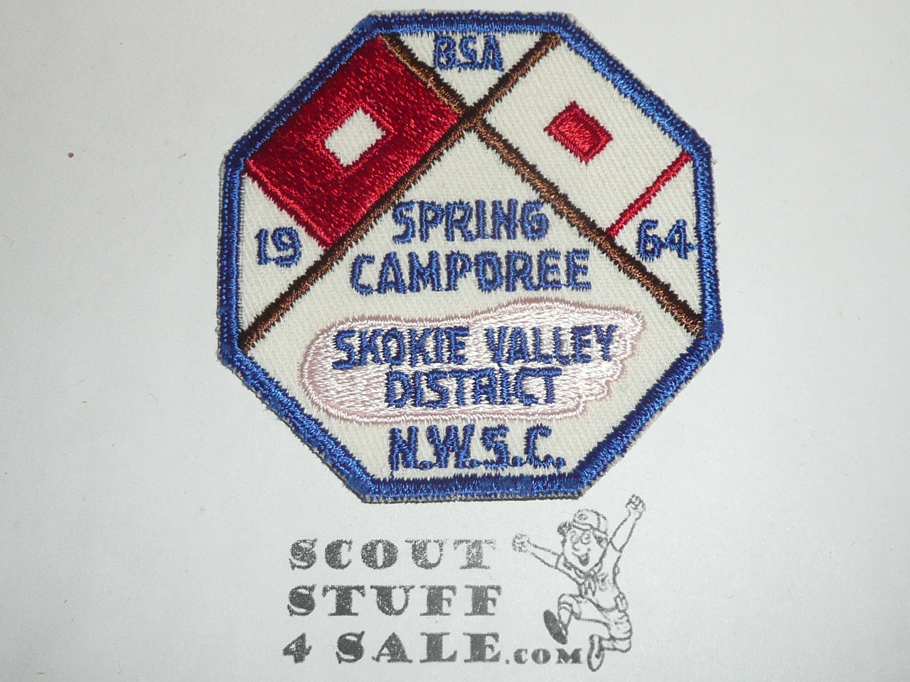 North West Suburban Council Skokie Valley District Spring Camporee Patch, 1964