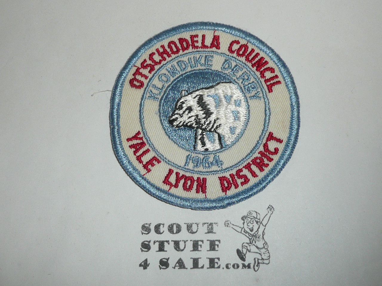 Otschodela Council Yale Lyon District Klondike Derby Patch, 1964