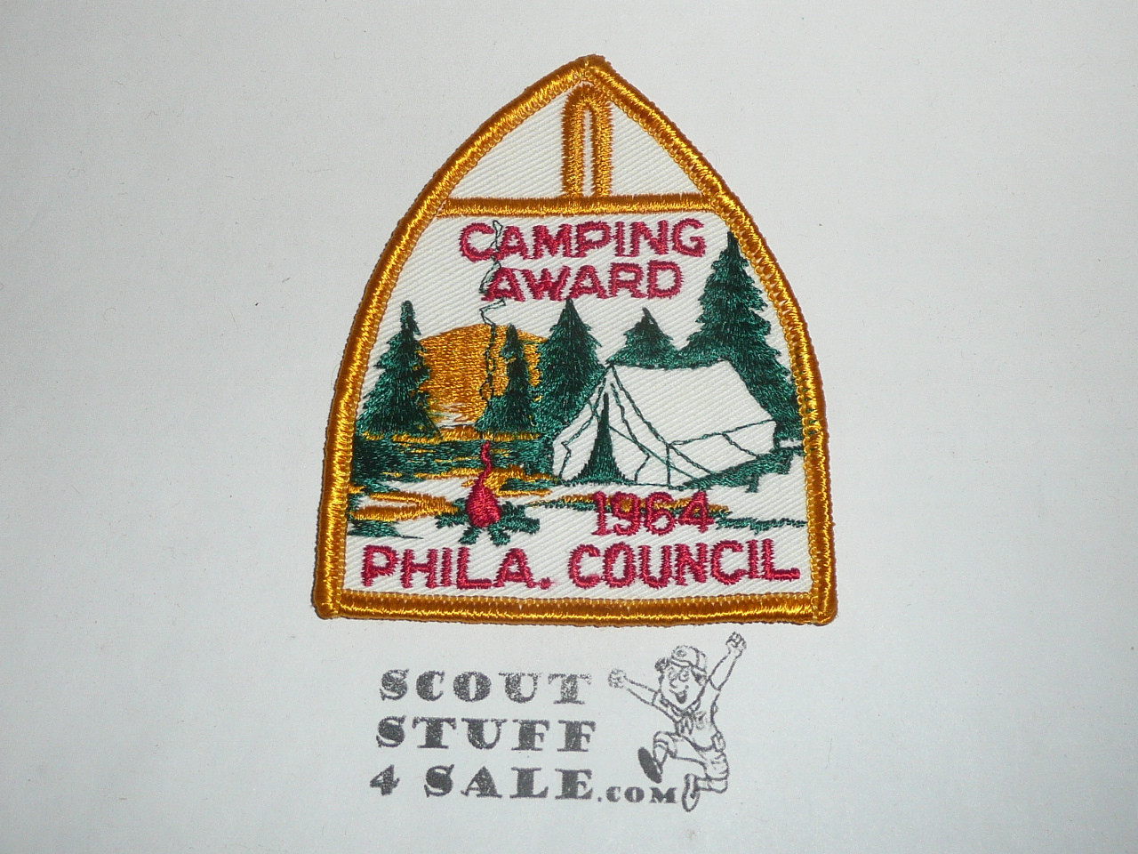 Philadelphia Council Camping Award Patch, 1964