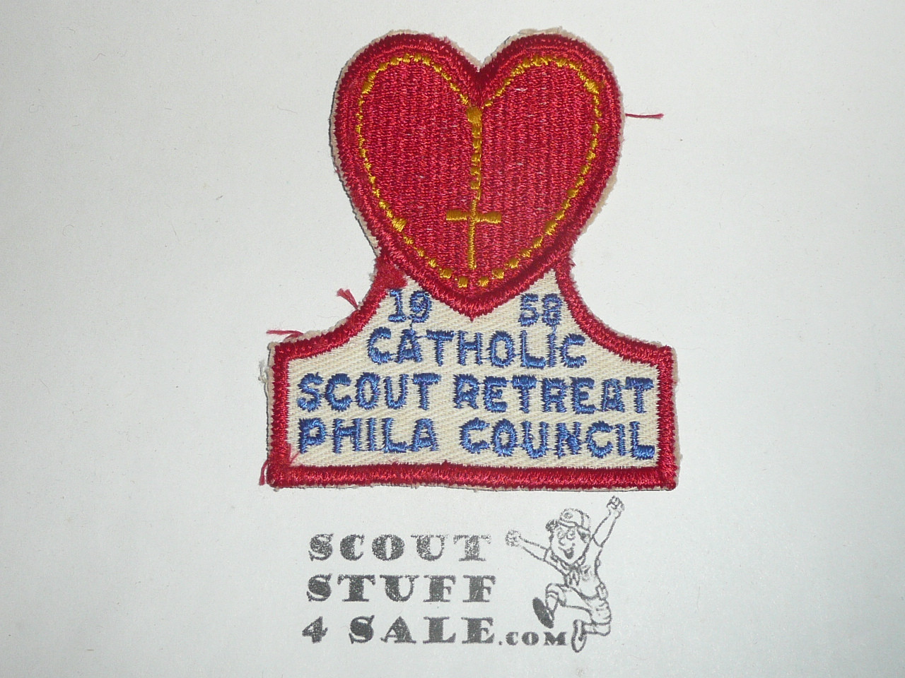 Philadelphia Council Catholic Scout Retreat Patch, 1958