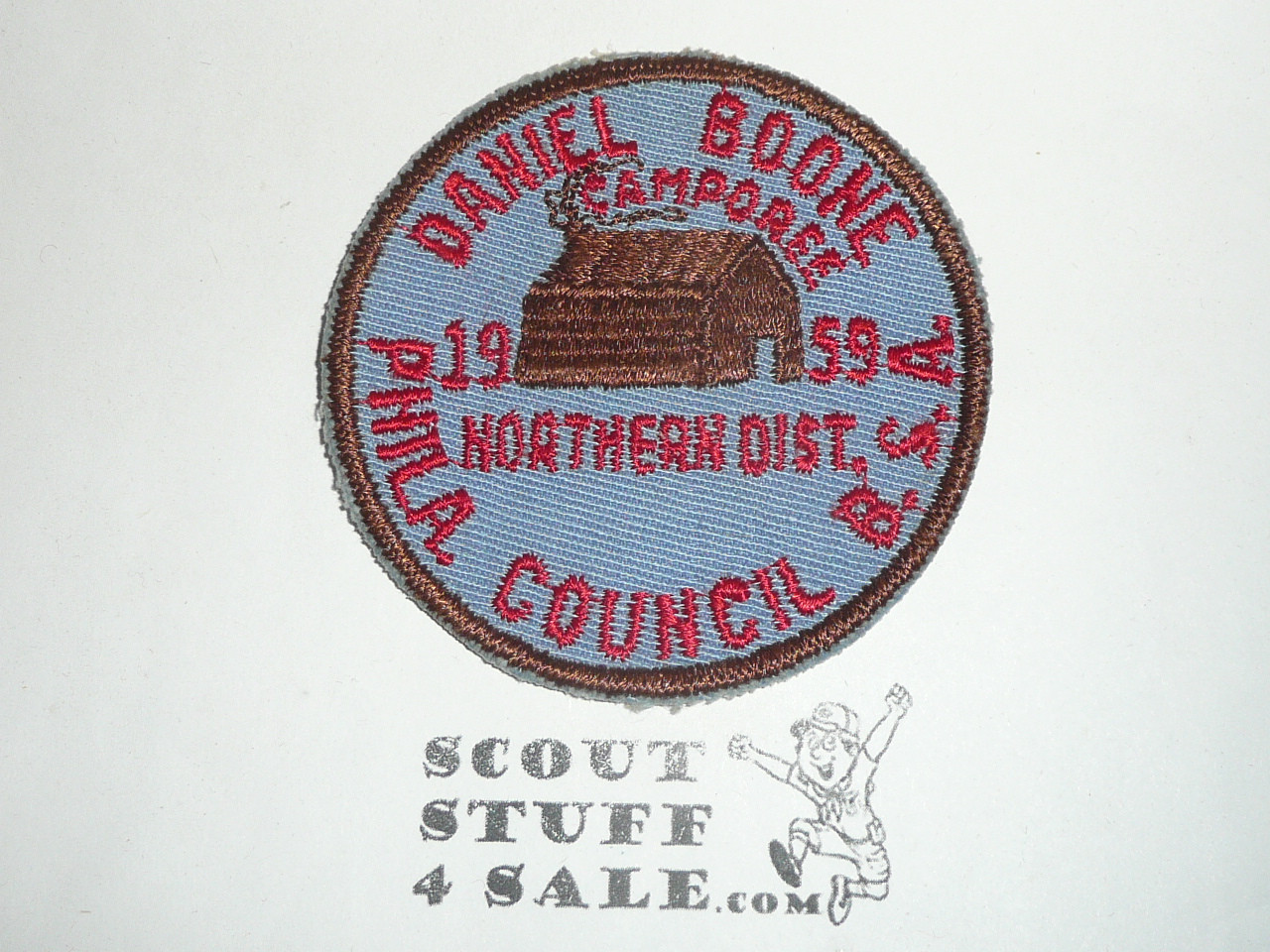 Philadelphia Council Northern District Daniel Boone Camporee Patch, 1959