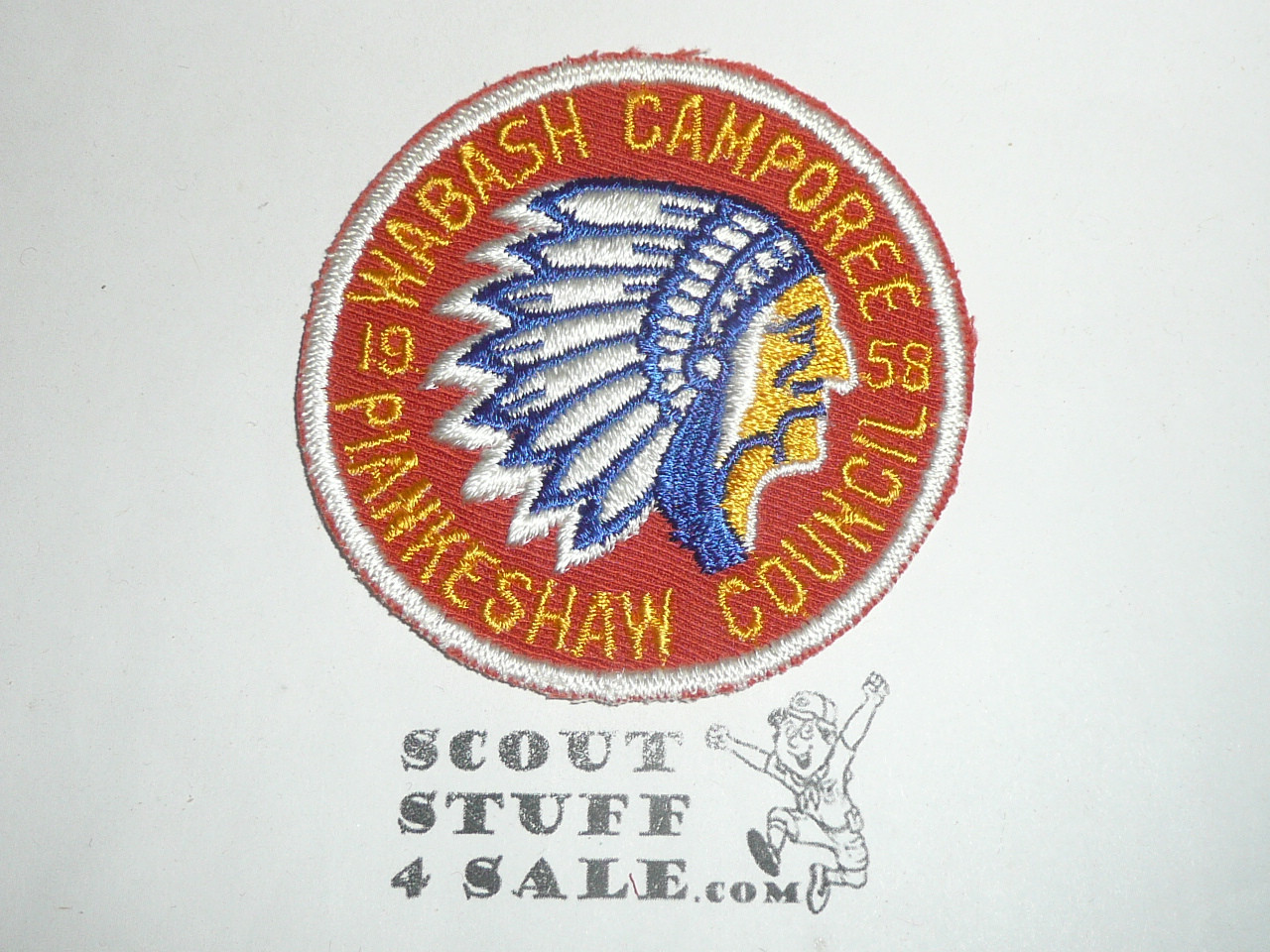 Piankeshaw Council Wabash Camporee Patch, 1958