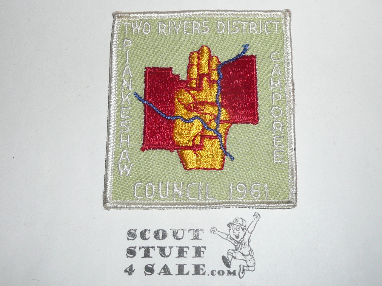Piankeshaw Council Two Rivers District Camporee Patch, 1961
