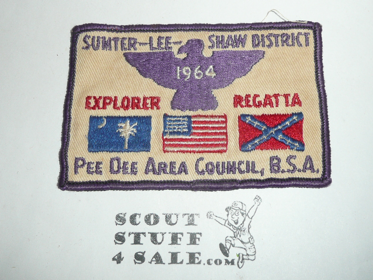 Pee Dee Area Council Sumter Lee Shaw District Explorer Regatta Patch, 1964