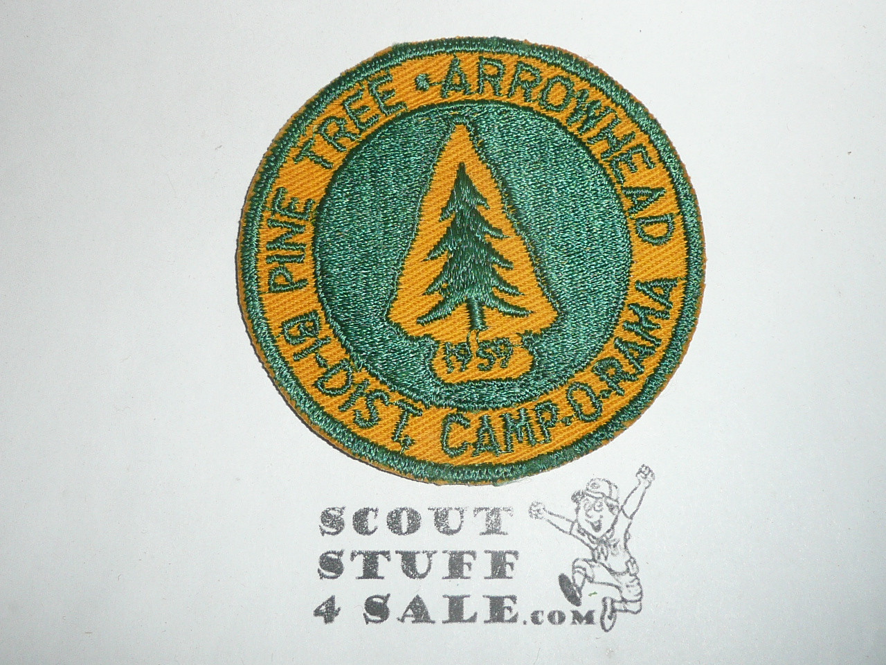 Pine Tree & Arrowhead District Camp-o-rama Patch, 1959