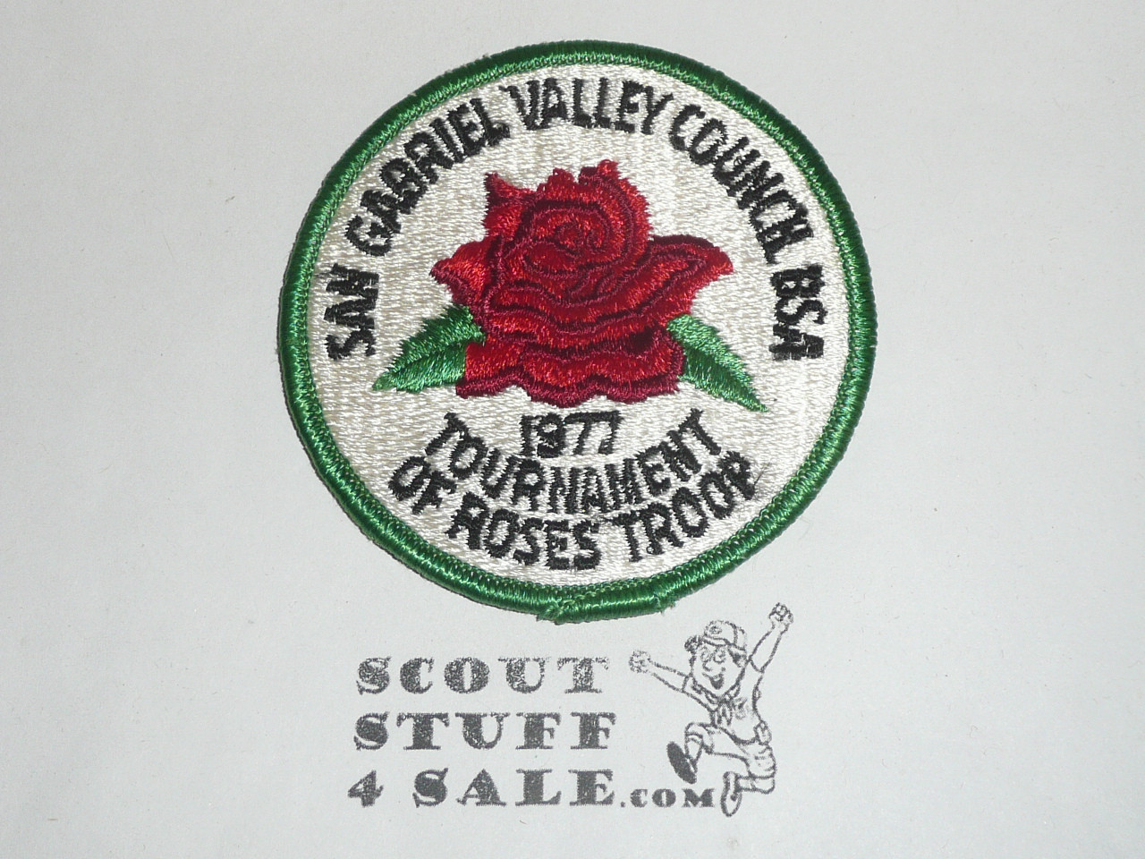 San Gabriel Valley Council Tournament of Roses Troop Patch, 1977