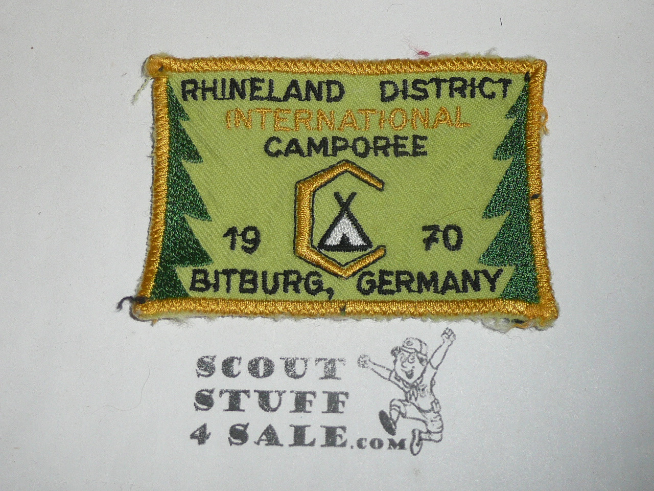 Transatlantic Council Rhineland District International Camporee Patch, Germany, 1970