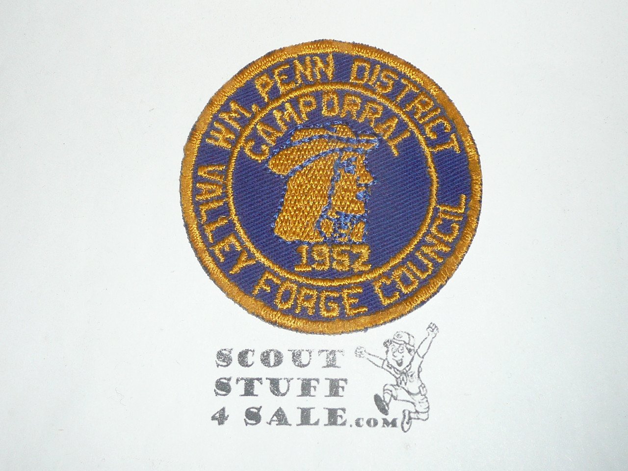 Valley Forge Council William Penn District Camporal Patch, 1952