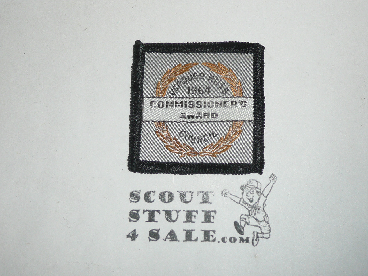 Verdugo Hills Council Commissioner's Award Woven Patch, 1964