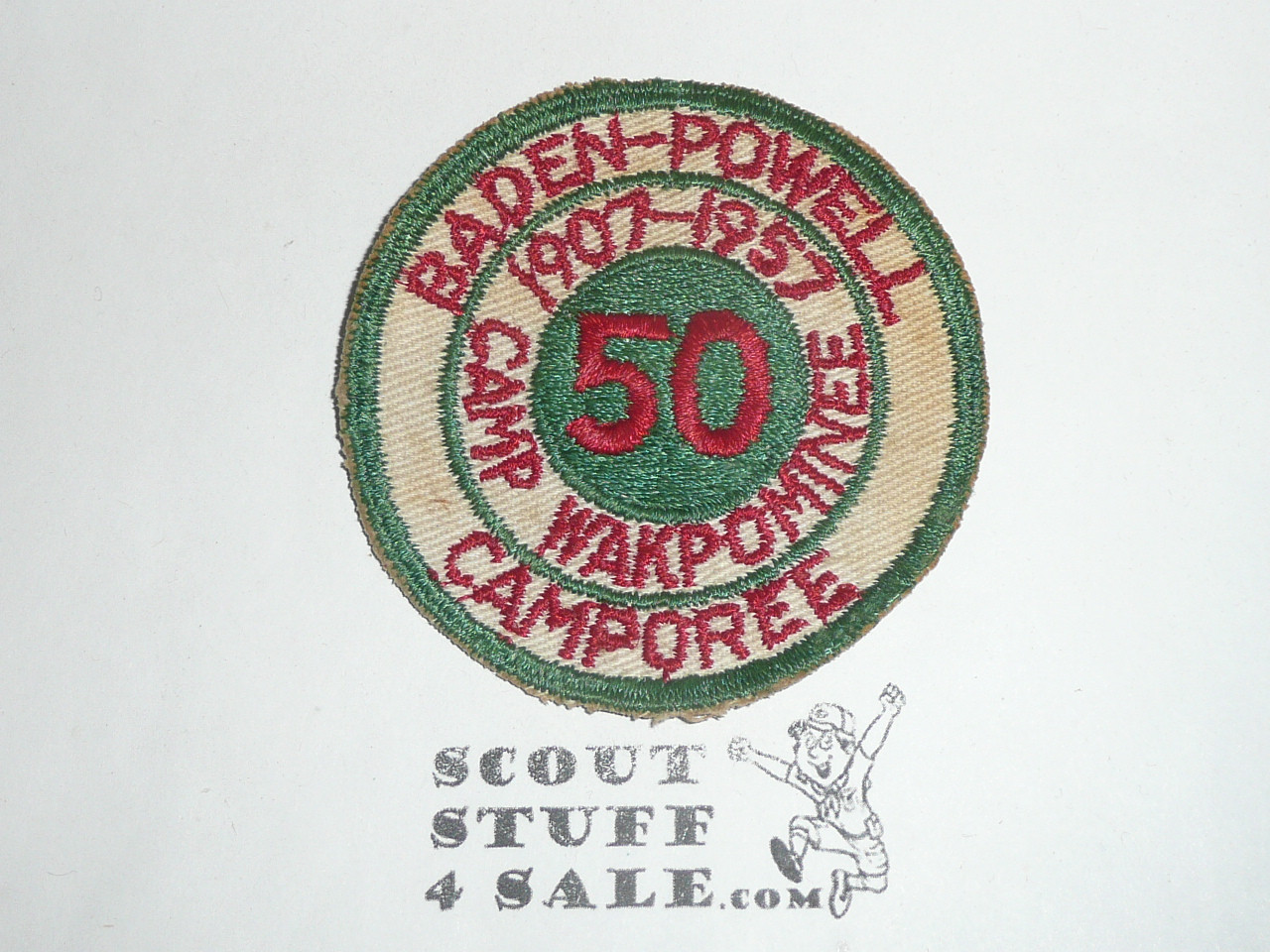 Camp Wakpominee Baden Powell Camporee Patch, 1957