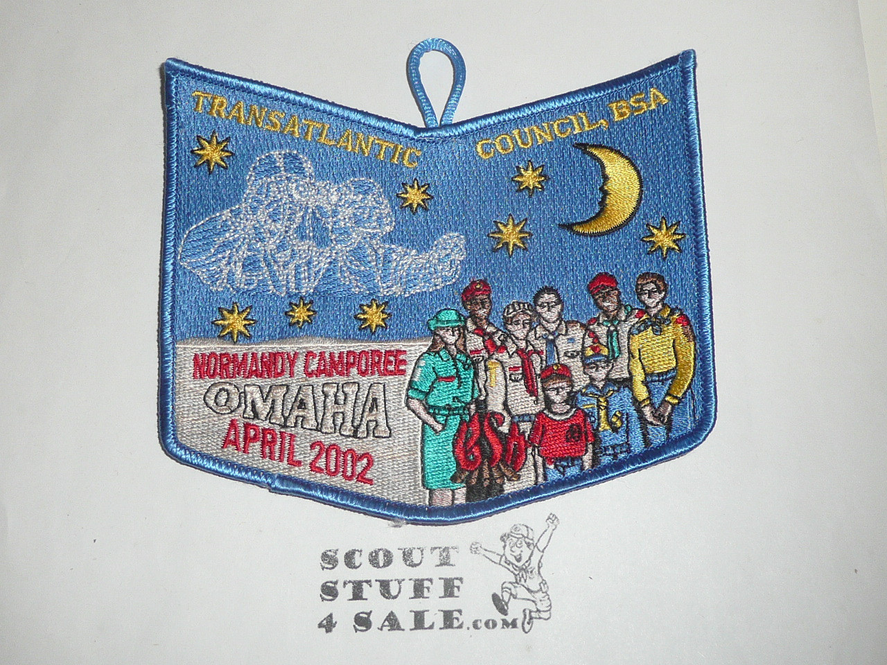 Transatlantic Council Normandy Camporee Omaha Patch, 2002