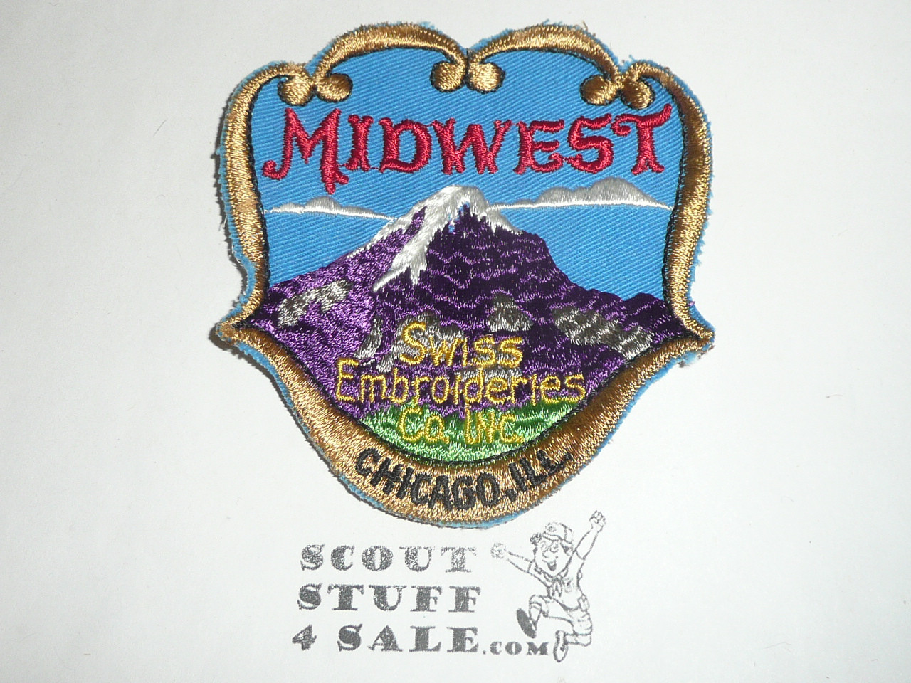 Midwest Swiss Embroideries Company Inc Promotional Patch, royal blue