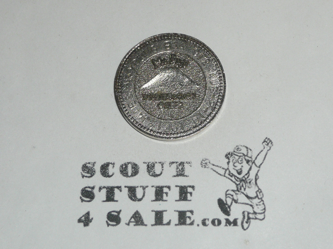 1971 Boy Scout World Jamboree Coin, Mount Fuji, engraved