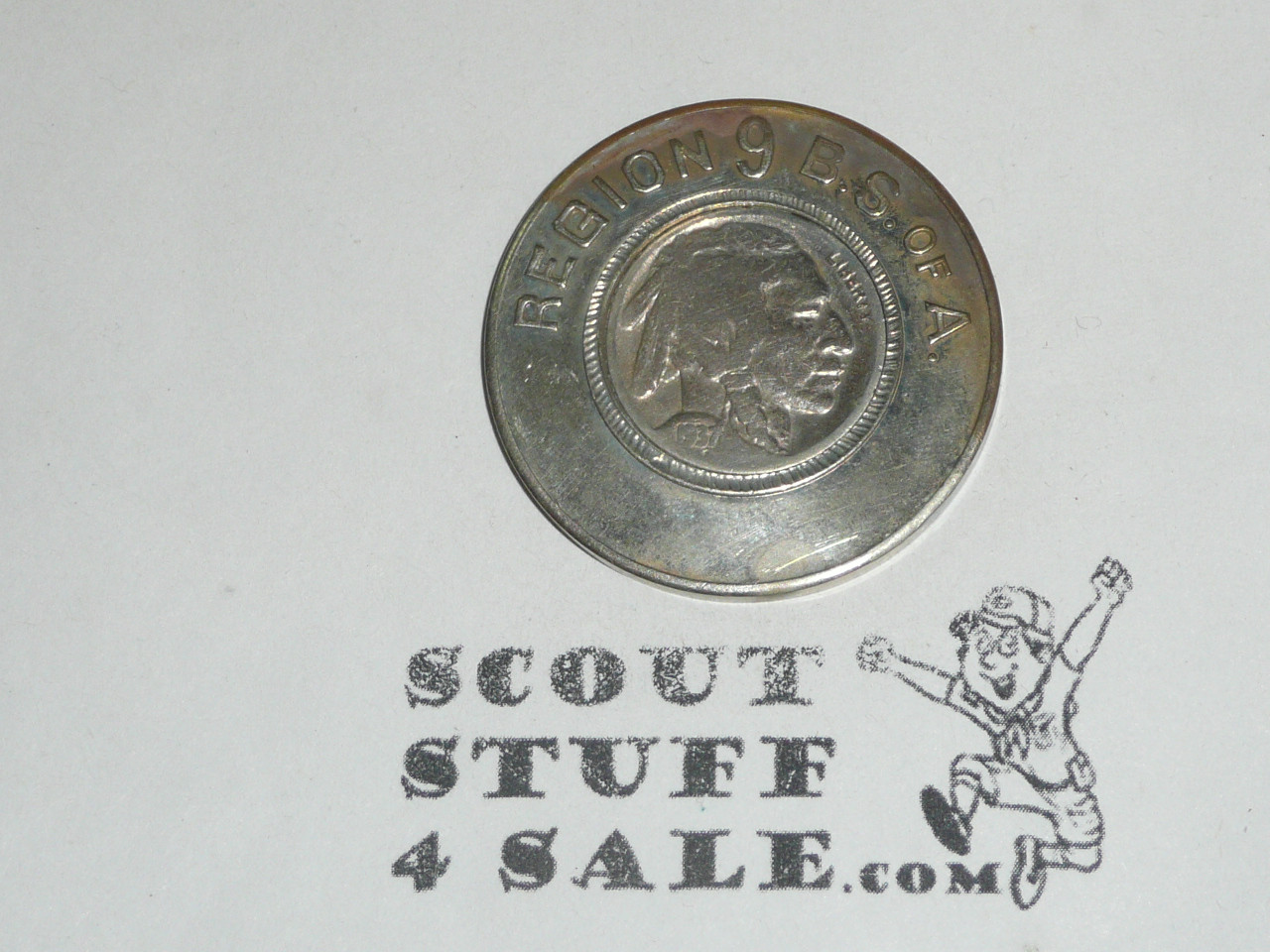 Region Nine (9) Coin / Token with Buffalo Nickel