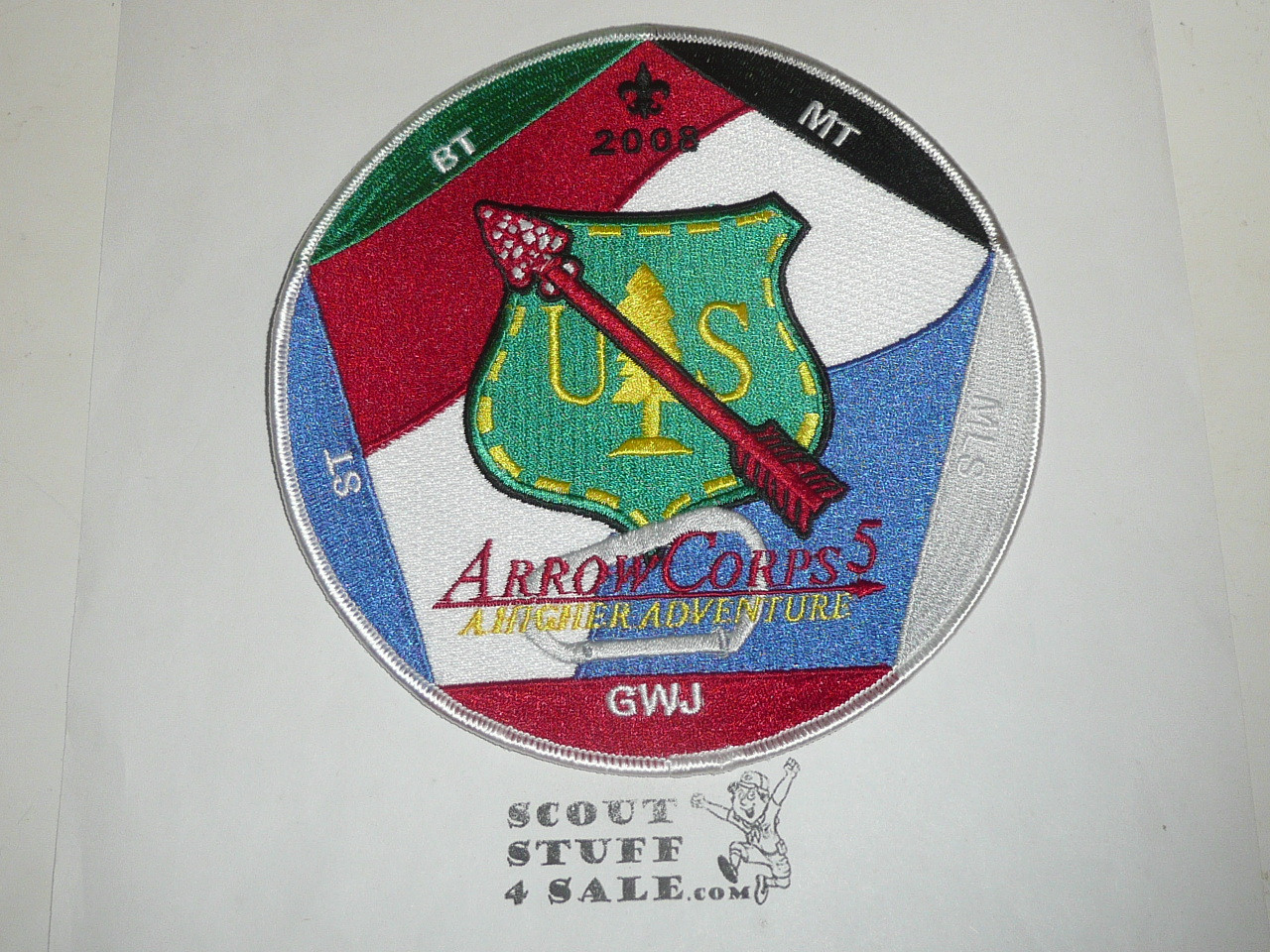 National Order of the Arrow Arrow Corps5 Jacket Patch, 2008