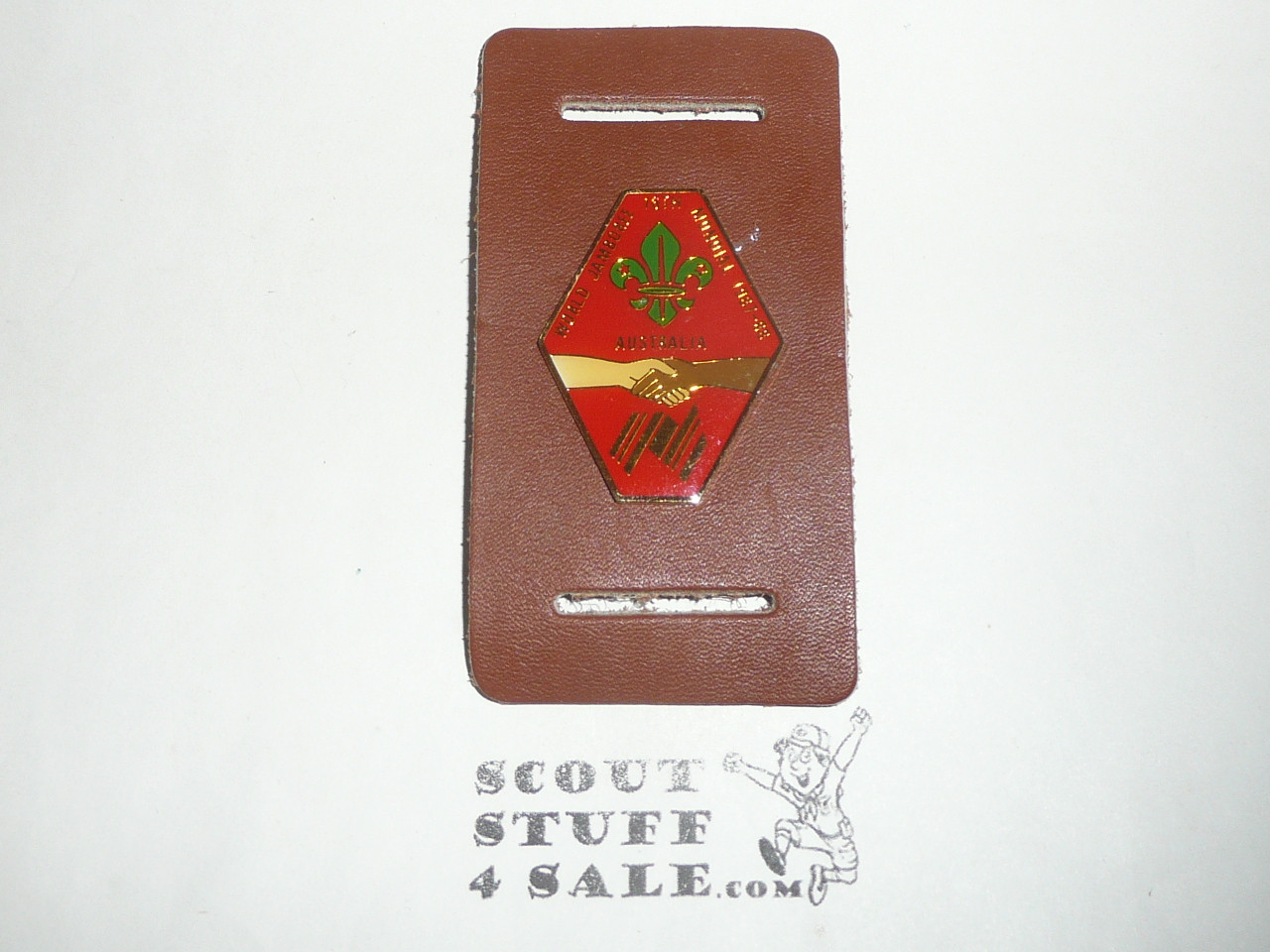 1987-1988 Boy Scout World Jamboree Neckerchief Slide with removable pin