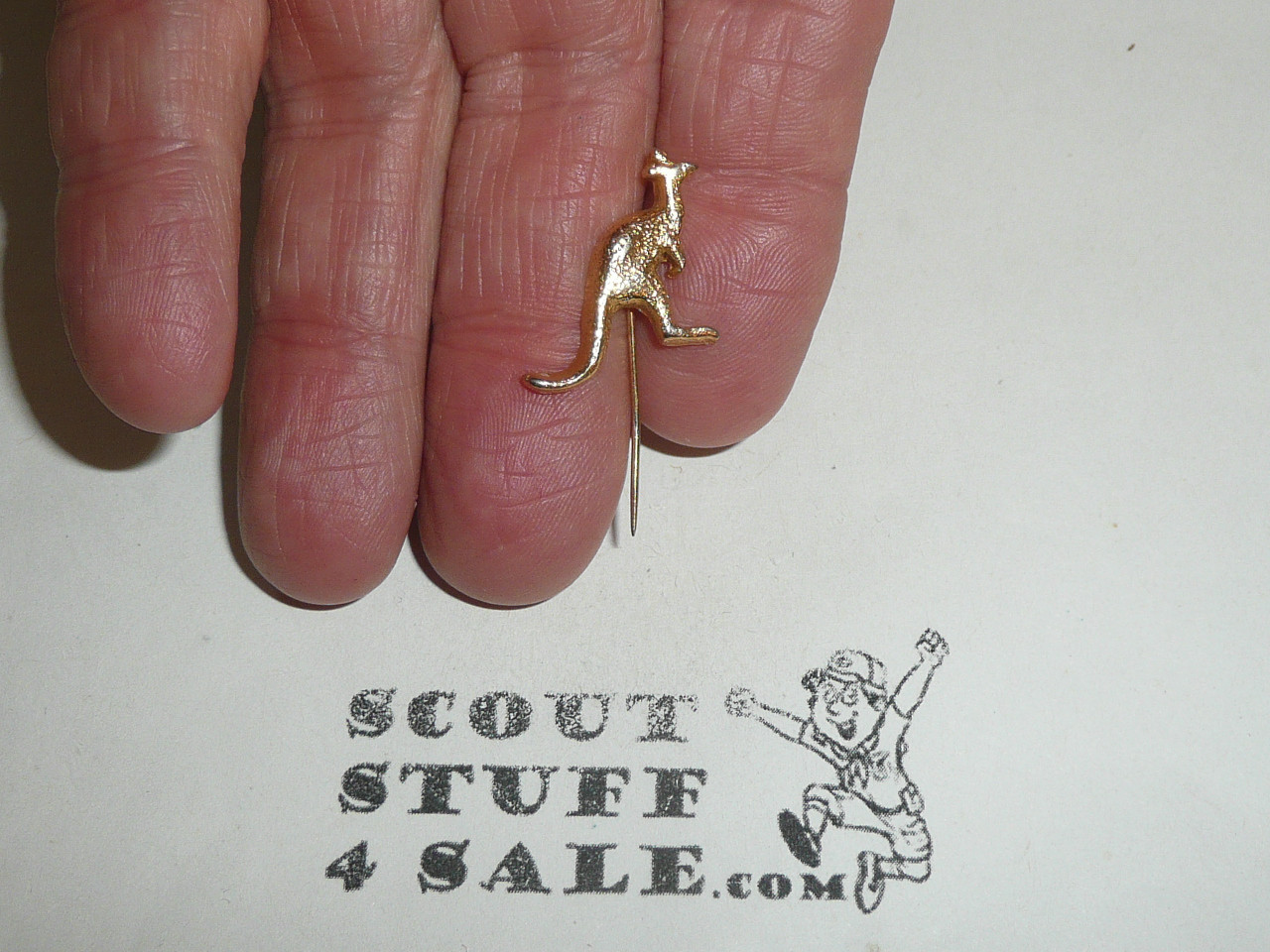 1987-1988 Boy Scout World Jamboree Kangaroo Stick Pin