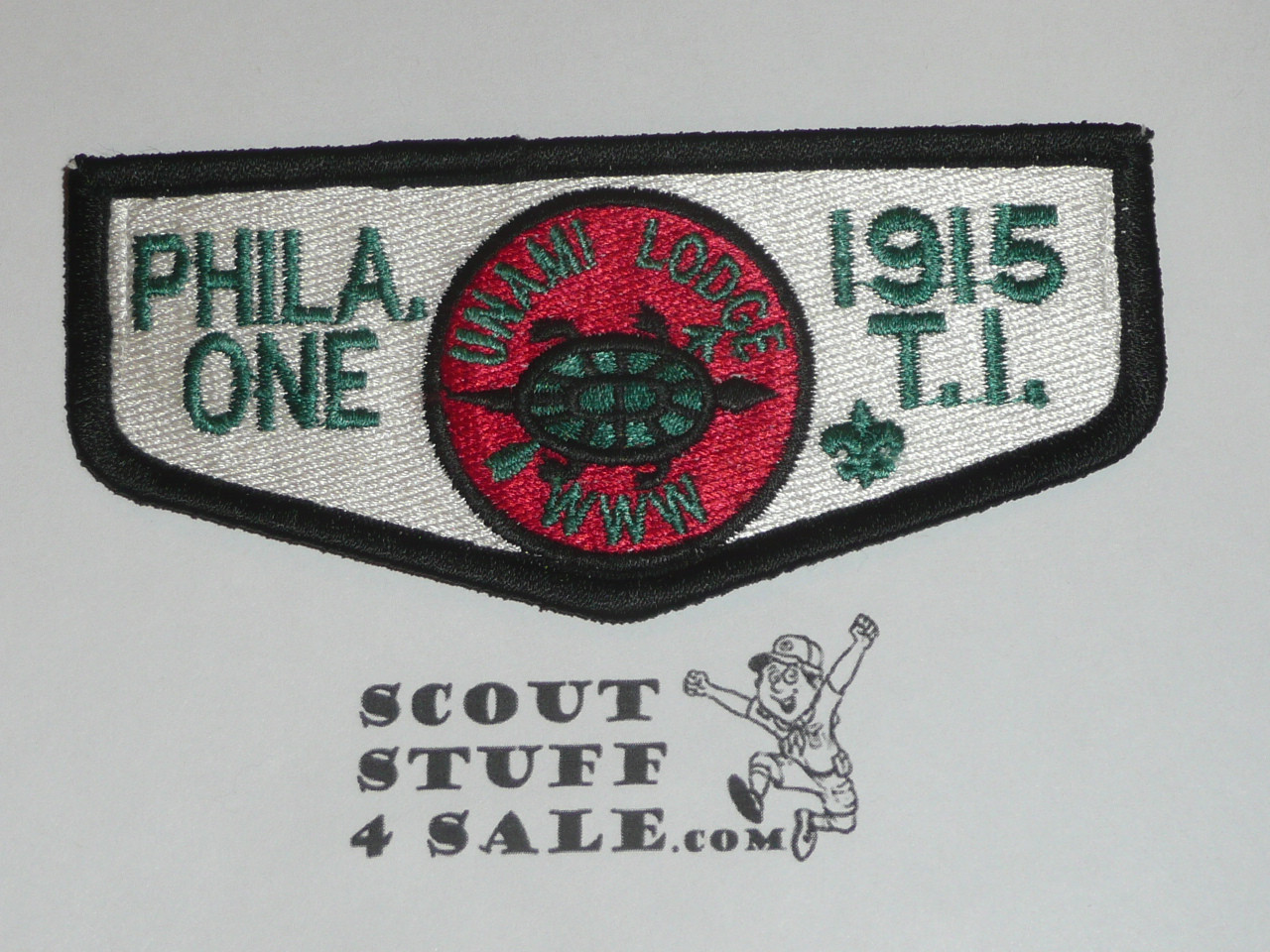 Order of the Arrow Lodge #1 Unami Flap Patch, fully embr copy of f1, velcro on the back