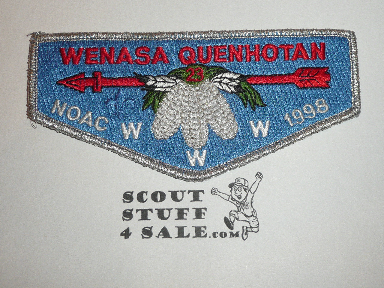 Order of the Arrow Lodge #23 Wenasa Quenhotan s21 1998 NOAC Flap Patch