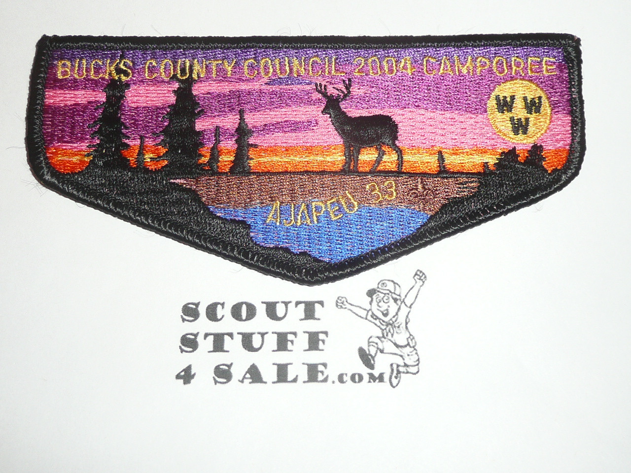 Order of the Arrow Lodge #33 Ajapeu s42 2004 Camporee Flap Patch