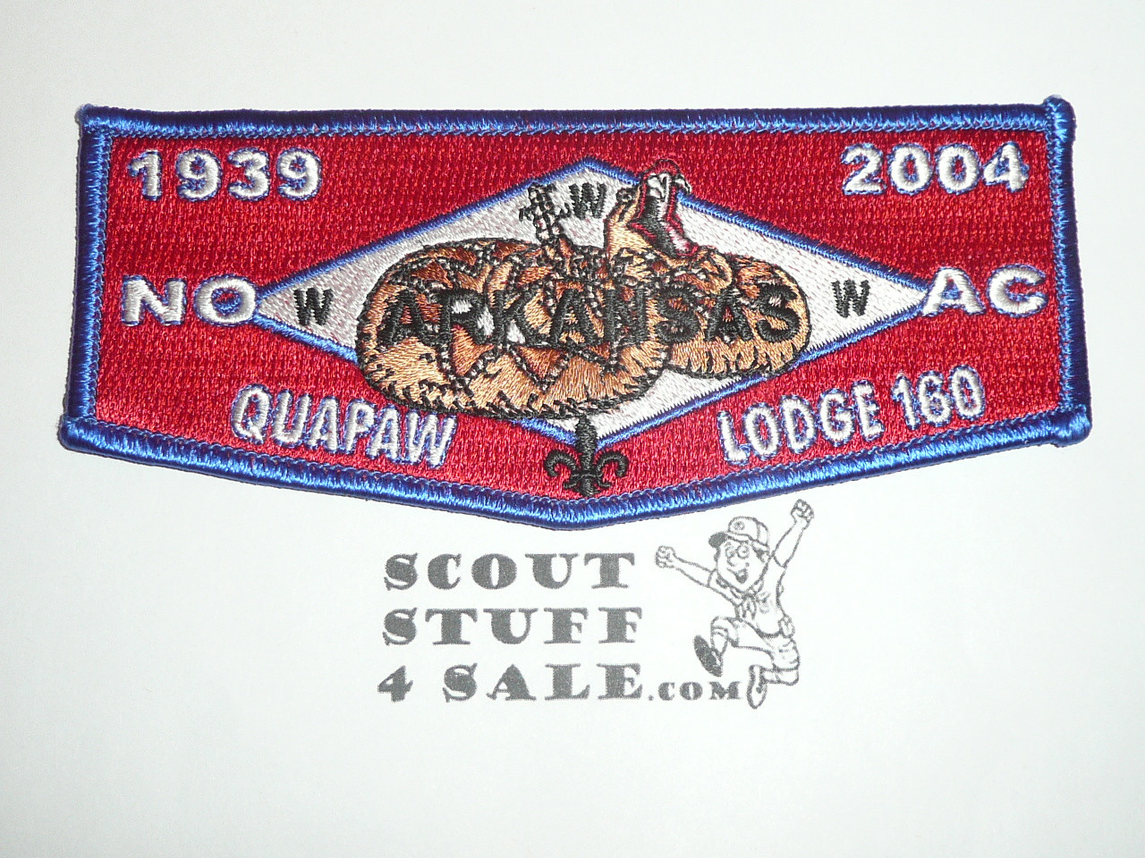 Order of the Arrow Lodge #160 Quapaw s21 2004 NOAC Flap Patch