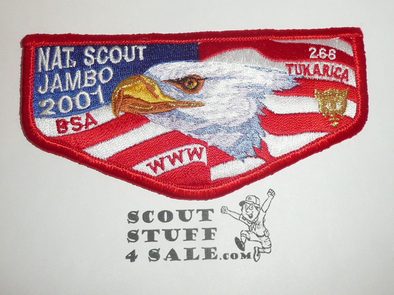 Order of the Arrow Lodge #266 Tukarica s57 2001 National Jamboree Flap Patch