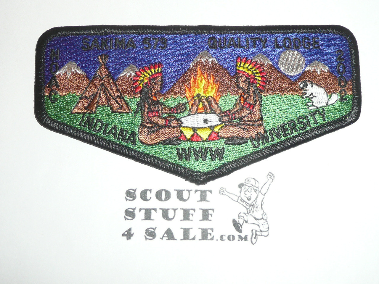 Order of the Arrow Lodge #573 Sakima s28 2002 Quality Lodge Flap Patch