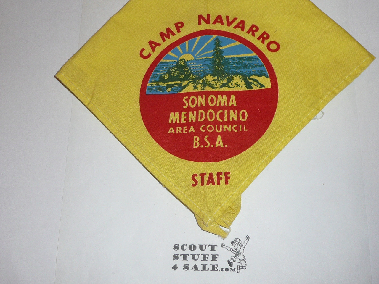 Camp Navarro STAFF Neckerchief, Sonoma Mendocino Area Council, 1960's