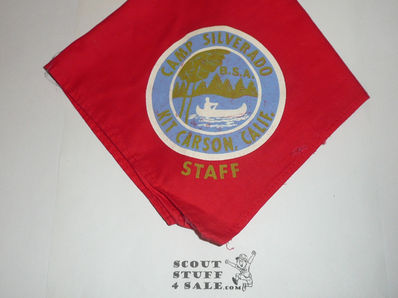 Camp Silverado STAFF Neckerchief, Silverado Area Council, red