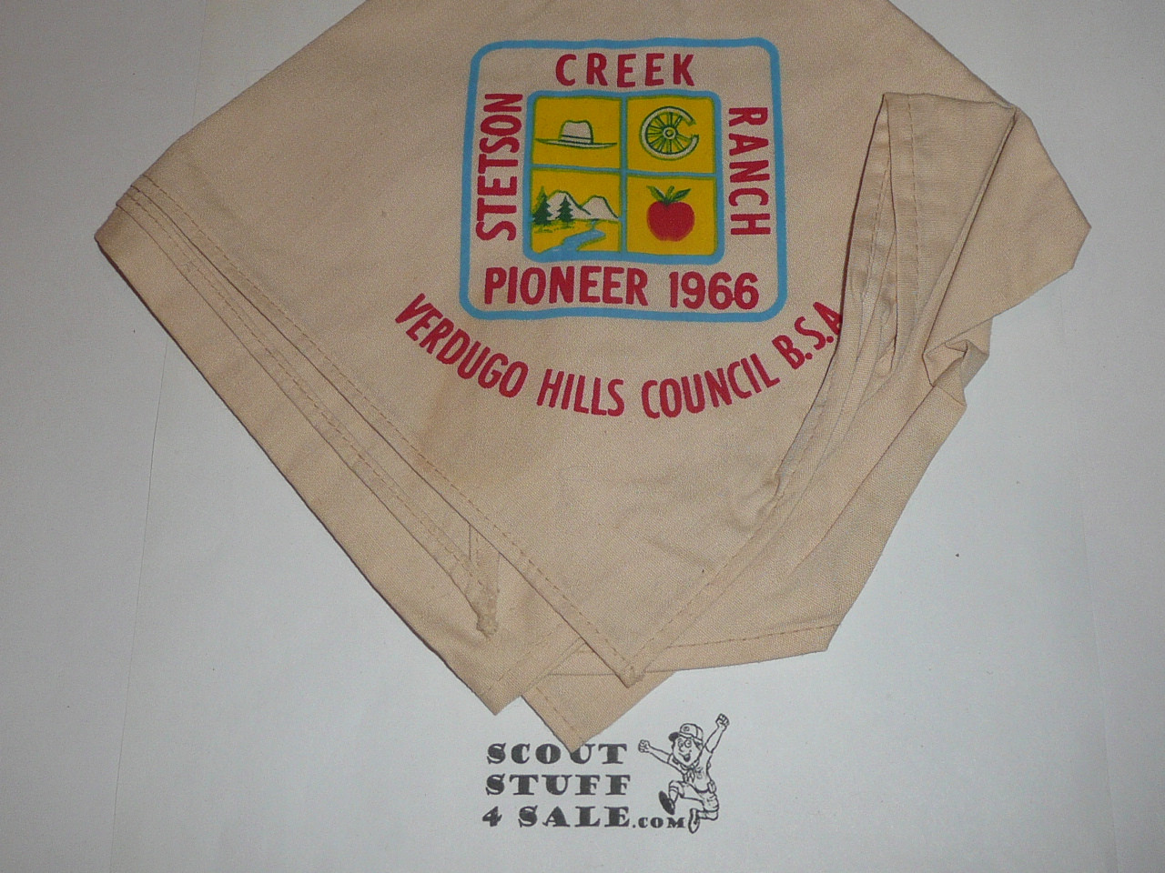 Stetson Creek Ranch Neckerchief, Verdugo Hills Council, 1966