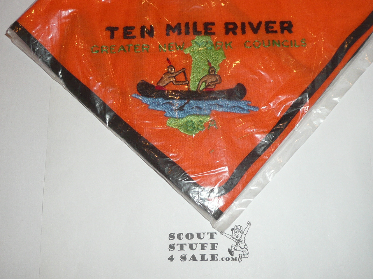 Ten Mile RIver Scout Camp Neckerchief, Greater New York Council, Embroidered