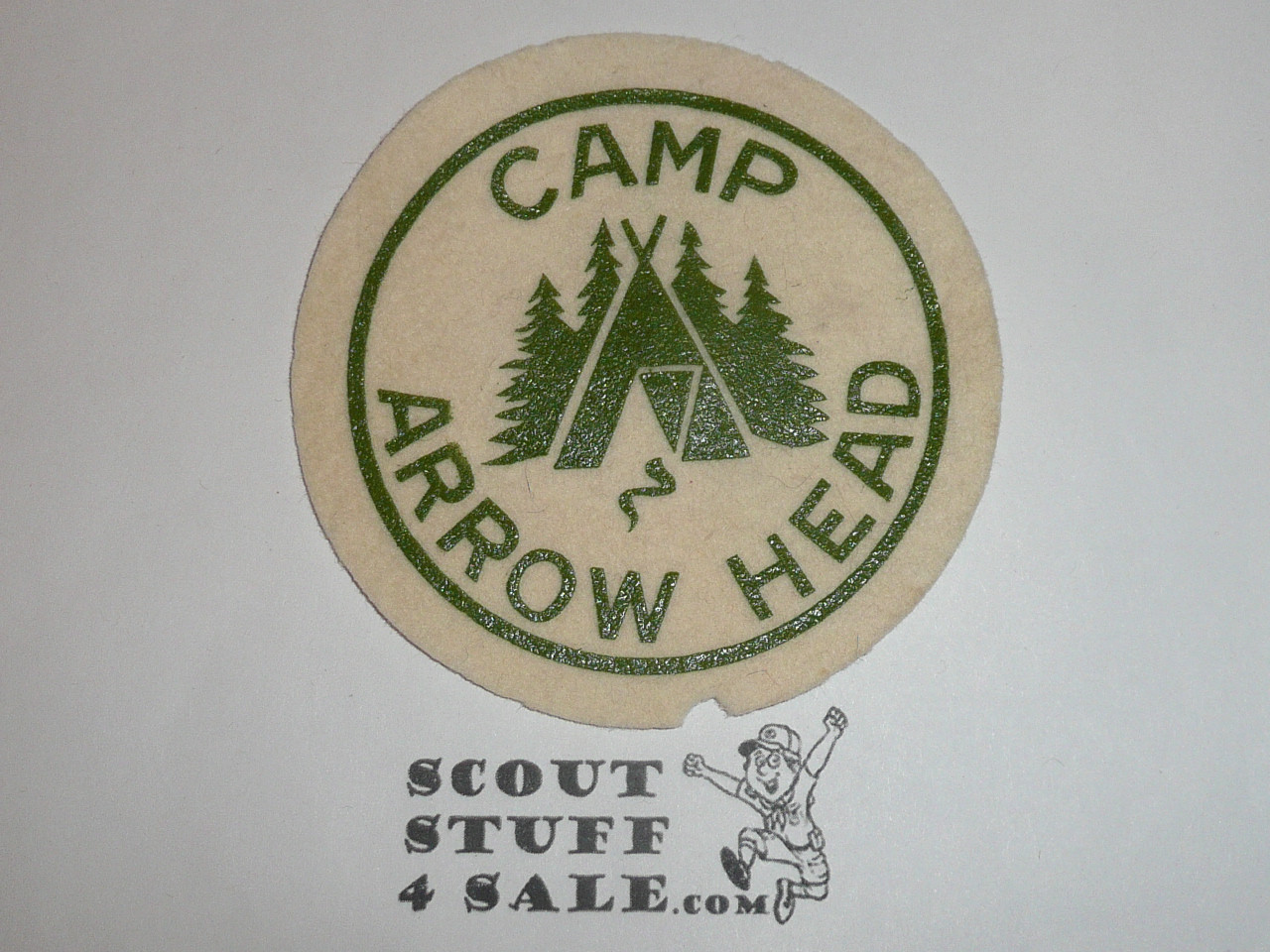 Camp Arrow Head Felt Patch