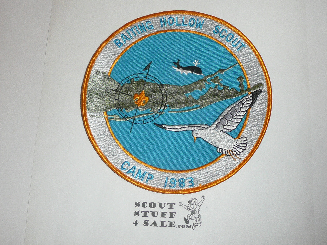 Baiting Hollow Scout Camp Jacket Patch, 1983