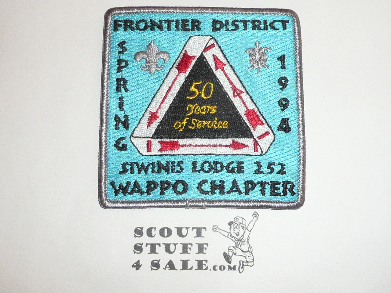 Order of the Arrow Lodge #252 Siwinis Wappo Chapter 50th Anniversary Patch, 1994