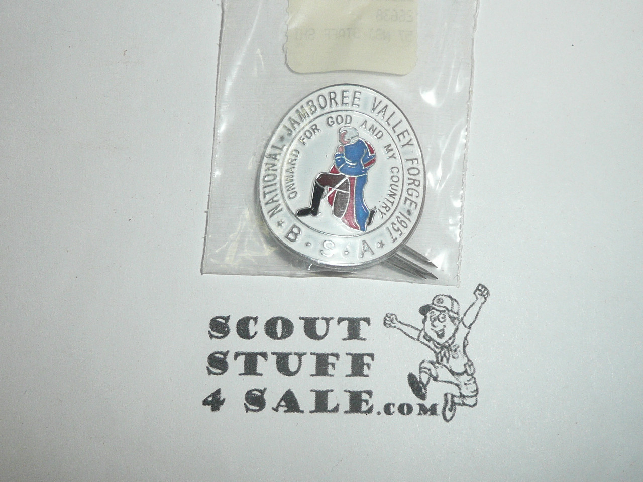 1957 National Jamboree Hiking Staff Emblem