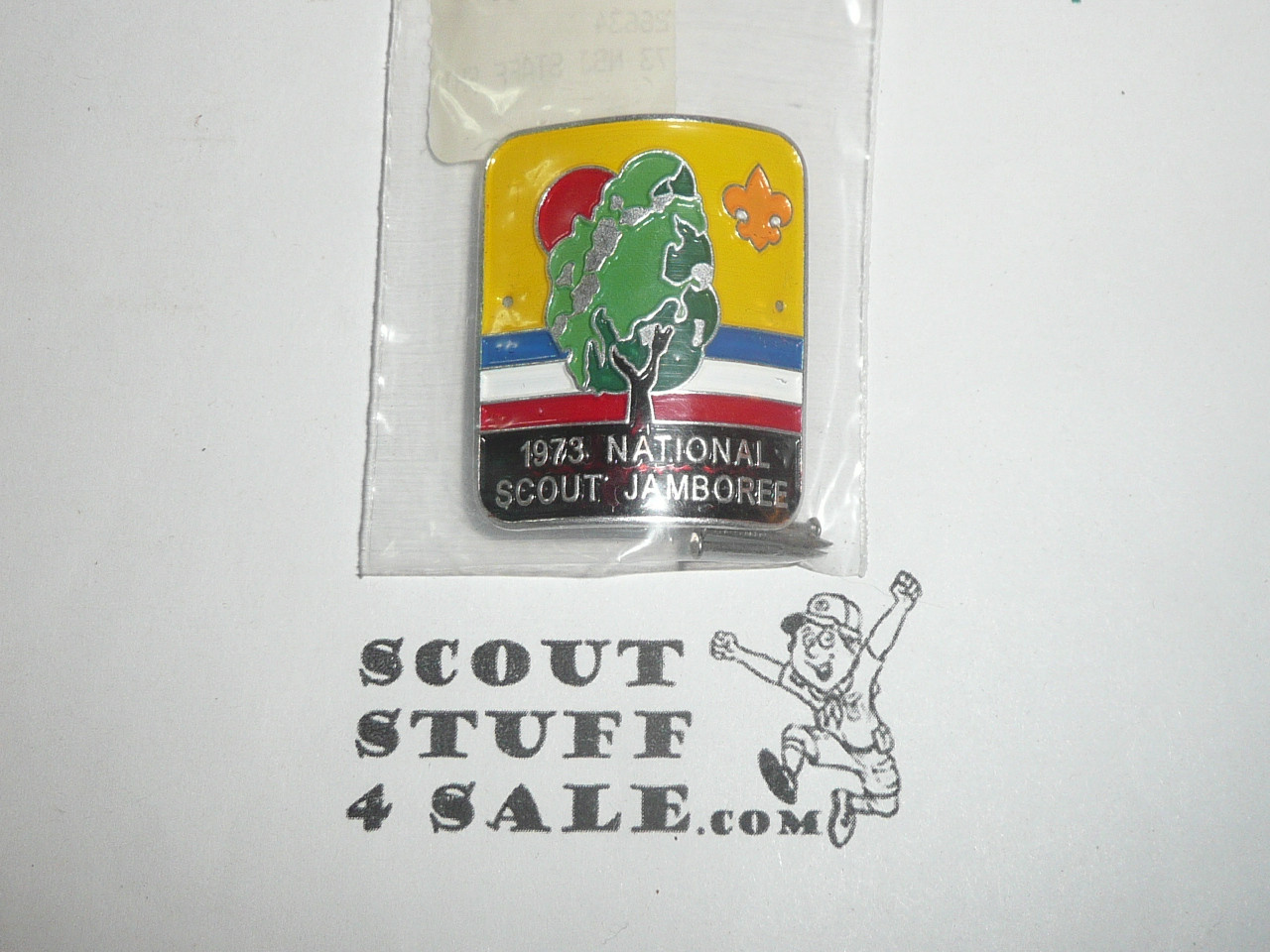 1973 National Jamboree Hiking Staff Emblem