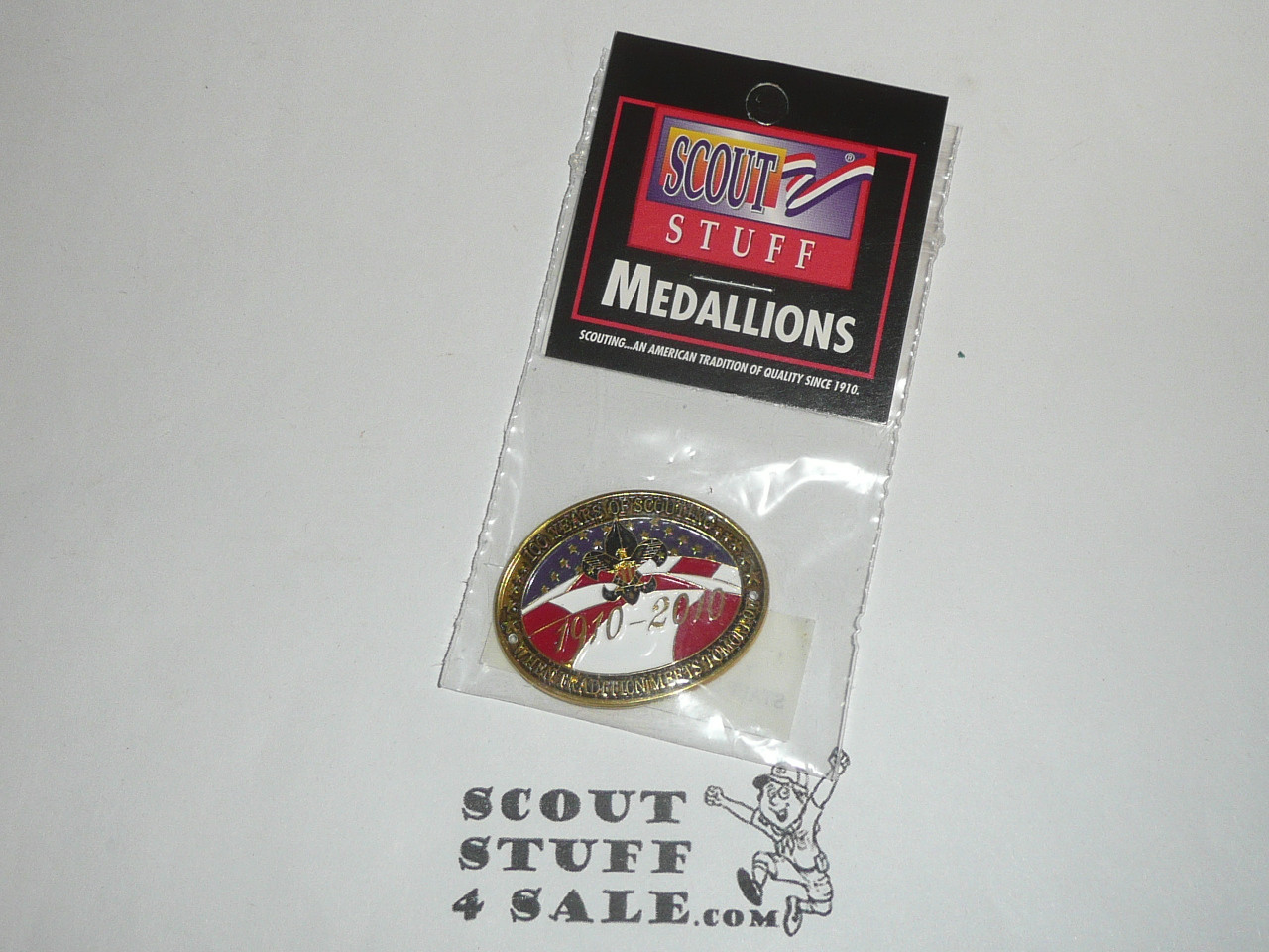 2010 100th Boy Scouts of America Anniversary Hiking Staff Medallion, variety 2