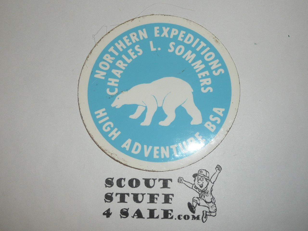 Charles L. Sommers Northern Expeditions Sticker, lt blue
