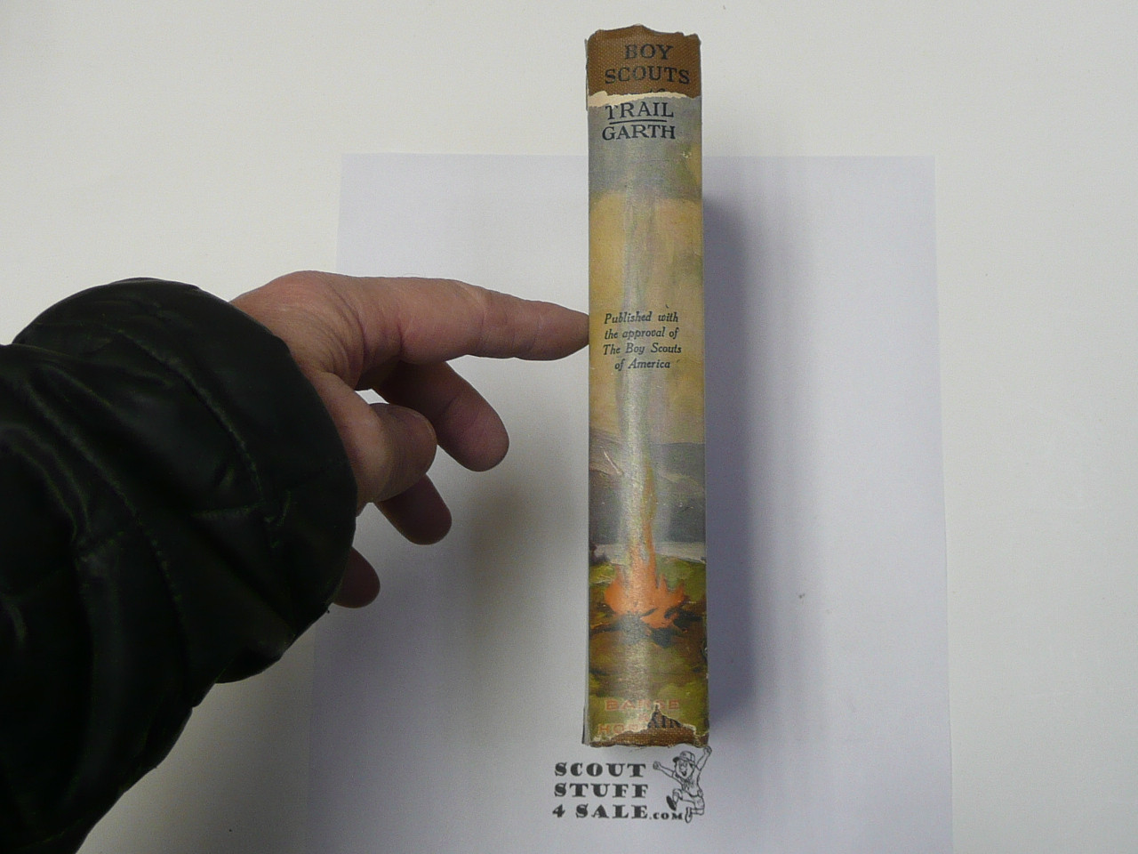 Boy Scouts on the Trail, by John Garth, 1920 First Edition, Hardbound with dust jacket, Boy Scout Story Book