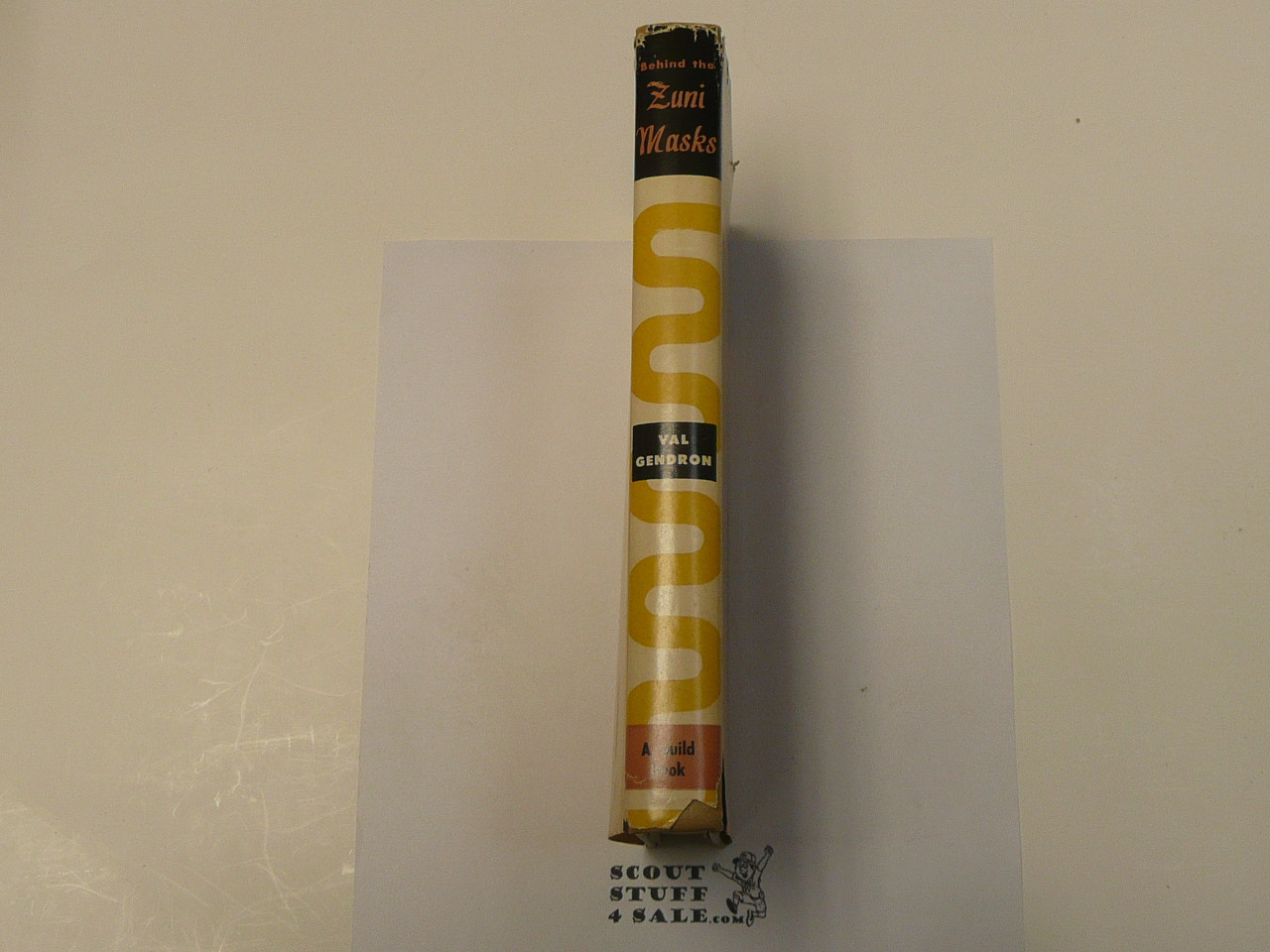 Behind the Zuni Masks, by Val Gendron, 1958 First printing, Hardbound with dust jacket, Boy Scout Story Book