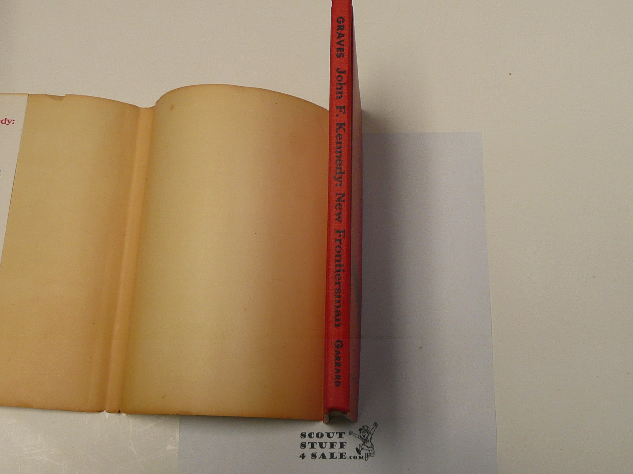 John F. Kennedy New Frontiersman, A Discovery Book, By Charles P. Graves,1965 First printing, Hardbound with Dust Jacket, JFK in a Boy Scout Uniform