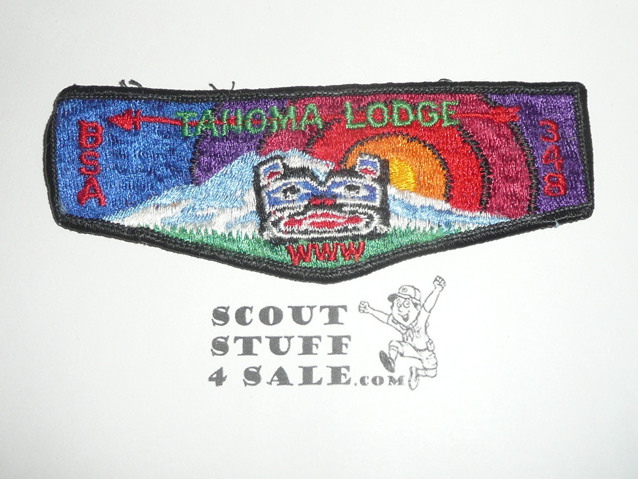 Order of the Arrow Lodge #348 Tahoma s9 Flap Patch, lite use