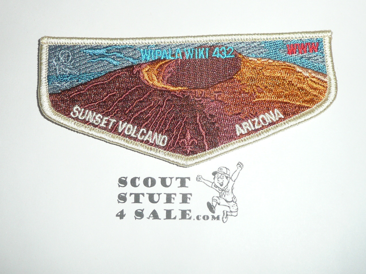 Order of the Arrow Lodge #432 Wipala Wiki s185 Sunset Volcano Flap Patch