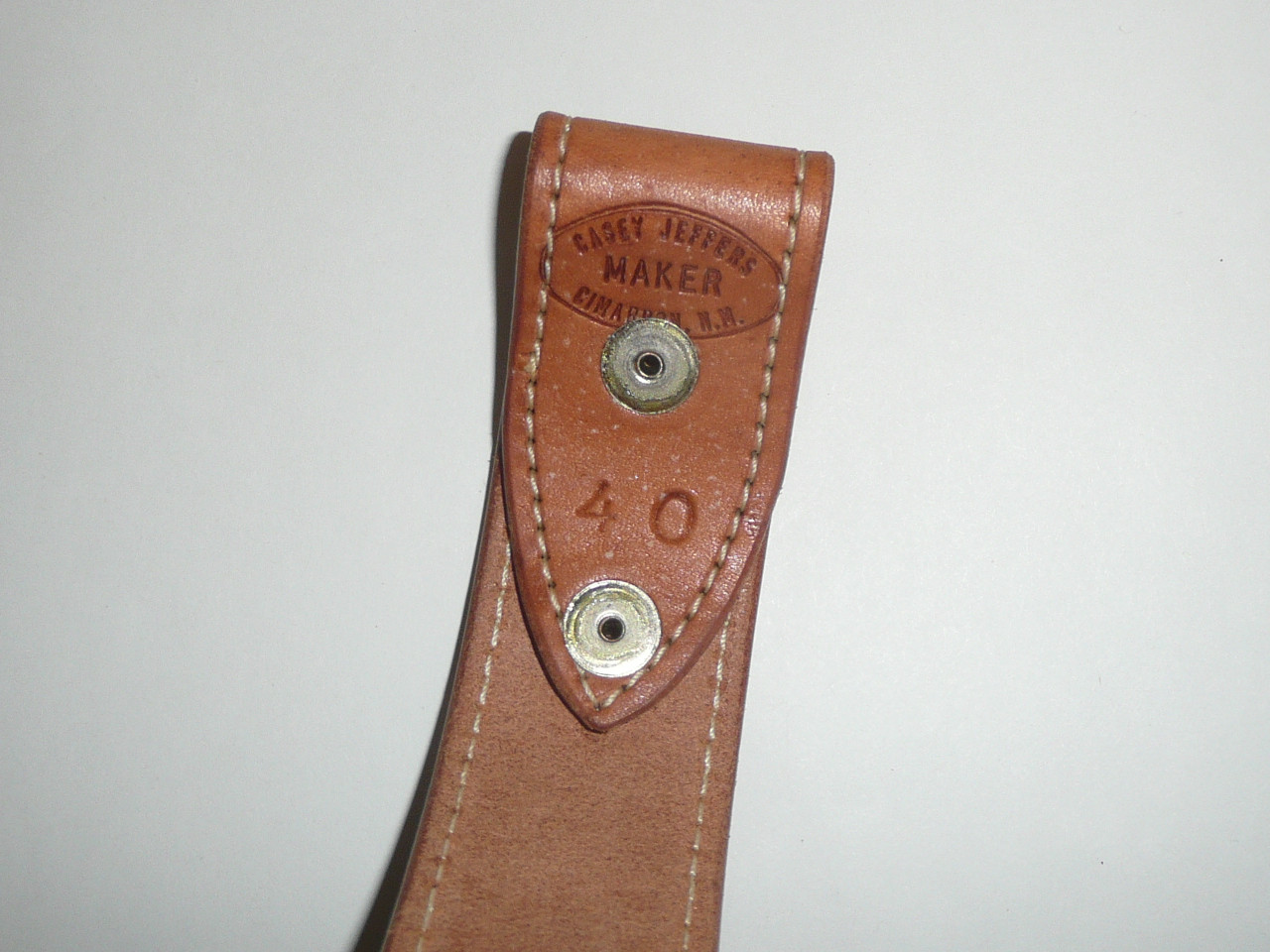 Philmont Scout Ranch, 2006 NAYLE Pilot STAFF Tooled Leather Belt, 40" waist, Unused