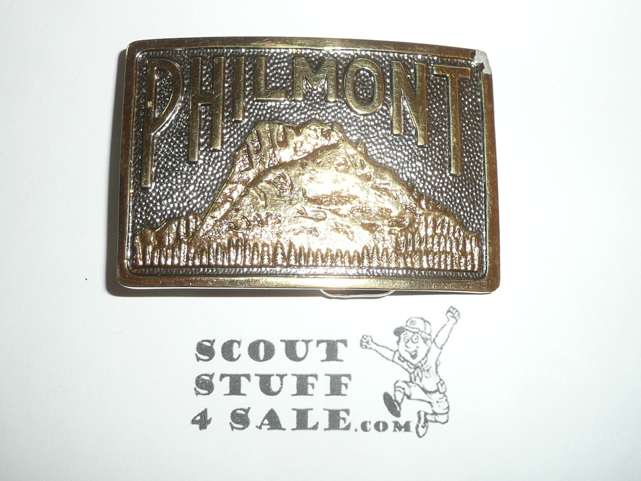 Philmont Scout Ranch, Chrome/Gold Belt Buckle