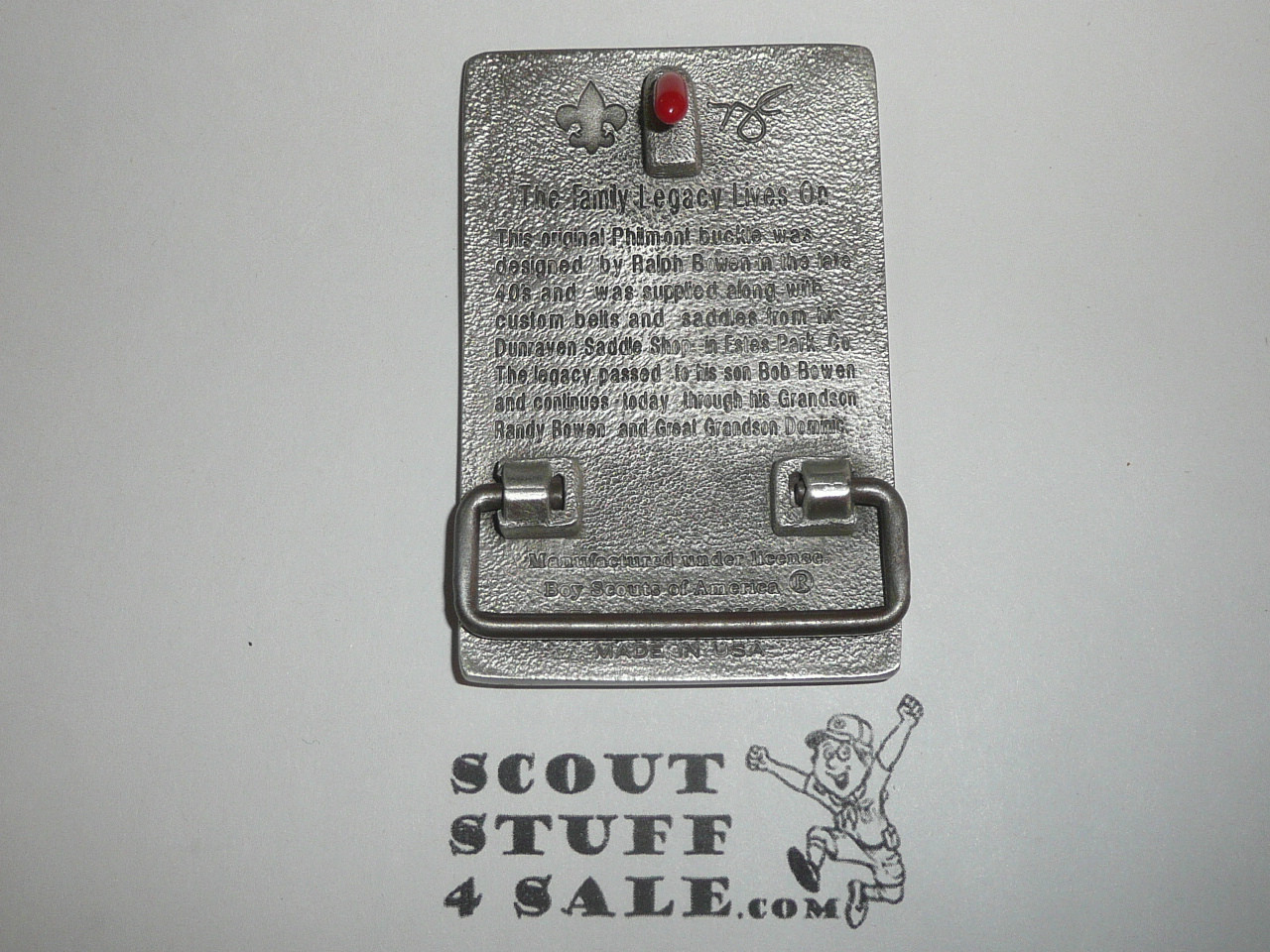 Philmont Scout Ranch, Pewter Cast Belt Buckle