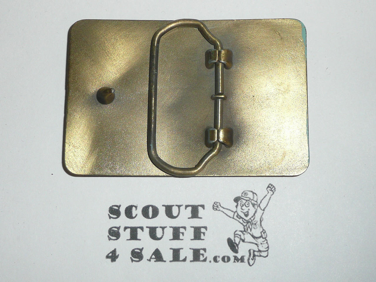 Philmont Scout Ranch, Cast Bronze Belt Buckle with Verde Finish