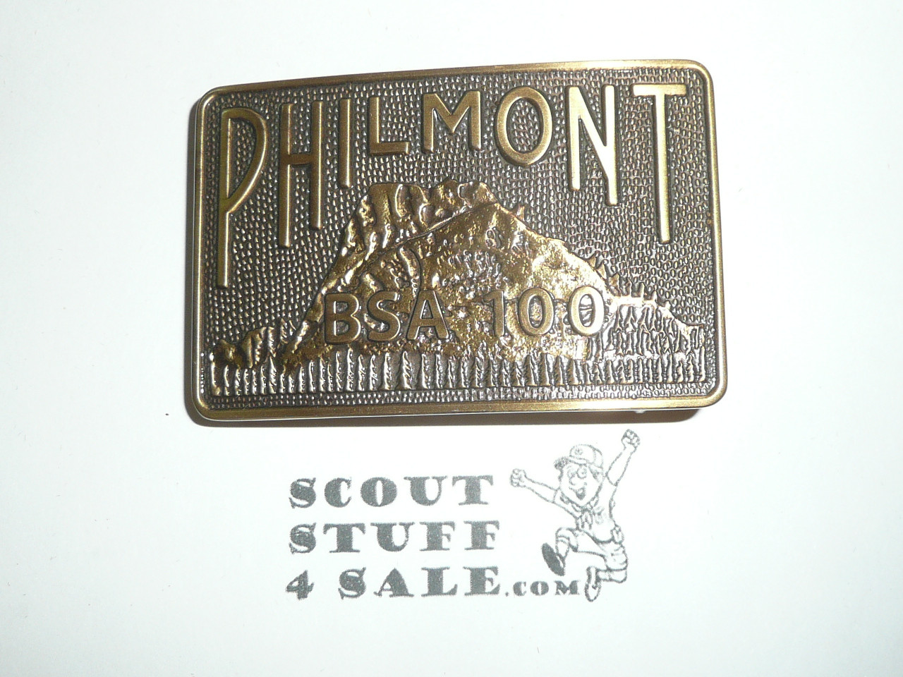 Philmont Scout Ranch, Cast Bronze BSA 100 Belt Buckle, 2010